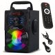 6. Audiocore portable Bluetooth speaker, FM radio, SD/MMC card slot, AUX, USB, remote control, AC730