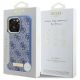 8. Guess 4G Logo Plate MagSafe Case for iPhone 16 Pro Max - Blue