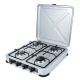 PROMIS KG400S GAS STOVE, 4-BURNER, SILVER