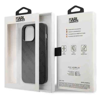 8. Karl Lagerfeld Perforated Allover Case for iPhone 13 Pro / 13 6.1" - Black