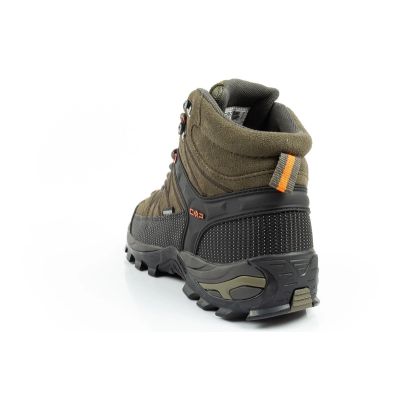5. CMP Rigel men's trekking shoes, leather, durable, waterproof, high-ankle, olive