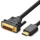 Ugreen HD106 DVI 24+1 pin/HDMI FHD 60Hz cable 1.5m (black)