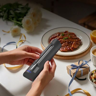 9. Meatmeet S Pro Kitchen Thermometer with Bluetooth App for Grill, Oven, Smoker - Gray