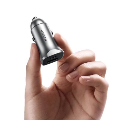 8. Ugreen CD130 USB-A / USB-C 30W Car Charger - Gray