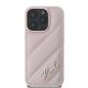 3. Karl Lagerfeld Quilted Signature iPhone 16 Pro Case - Pink