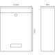 6. MAILBOX 21.5X9X31CM 1067537 SASKA GARDEN
