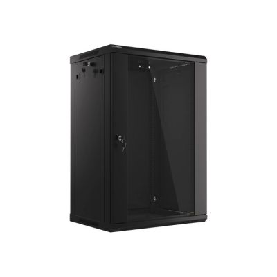 6. Lanberg WF01-6418-10B 18U wall-mounted cabinet in black