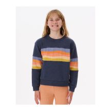 RIP CURL Melting Waves Crew Sweatshirt - Girl Navy Blue