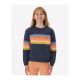 RIP CURL Melting Waves Crew Sweatshirt - Girl Navy Blue