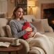 10. ALPINA RUBBER HOT WATER BOTTLE WITH COVER 1.7 L RED