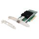Single 10Gbps fiber optic port (SFP+) on PCI Express card, chipset: Intel JL82599EN