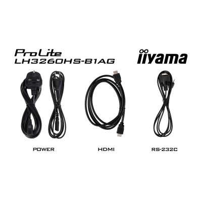 17. Large Format Monitor iiyama LH3260HS-B1AG A 80cm (31.5") LED Wi-Fi 500 cd/m2 Full HD Android 11 24/7 Black