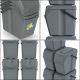 3. GARBAGE BIN 25L SORTIBOX GREY STONE