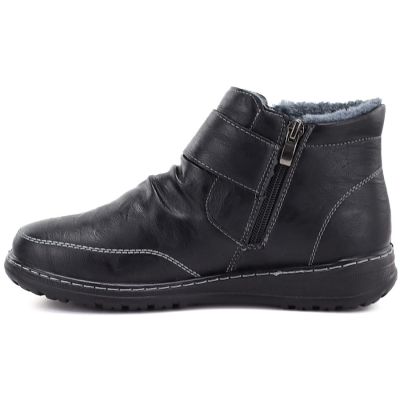7. Women's comfortable insulated ankle boots, black, Vinceza 87734