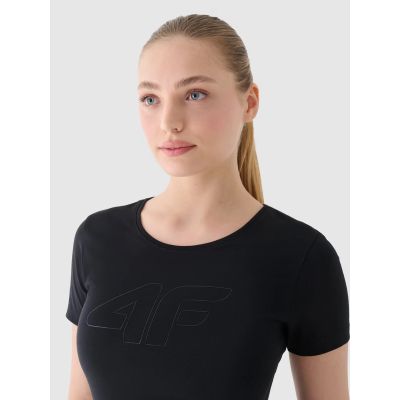 2. Slim T-shirt with print for women 4F 4FWMM00TTSHF1846-20S