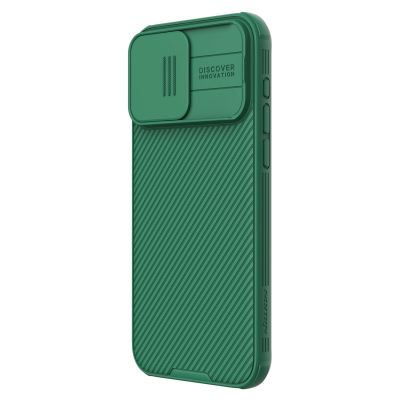 2. Nillkin CamShield Pro Magnetic Case for iPhone 15 Pro Max with Camera Protector - Green