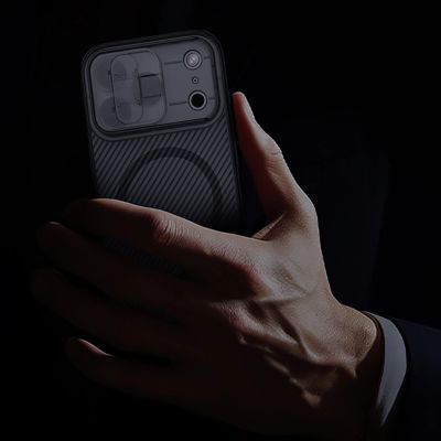 13. Nillkin CamShield Pro MagSafe Compatible Case for iPhone 17 Pro - Transparent Black