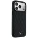 4. Mercedes Leather with Crossed Lines MagSafe case for iPhone 17 Pro - black