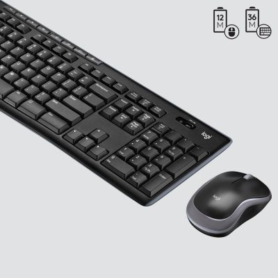 9. Logitech MK270 Membrane Keyboard 920-004508 (USB (2.4 GHz Radio); black)