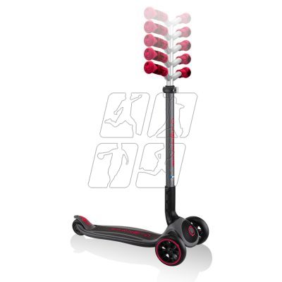 15. Globber Master Prime 3-wheel scooter / Black - New Red 664-102