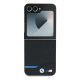 2. BMW Carbon Blue Line Case for Samsung Galaxy Z Flip 6 - Black