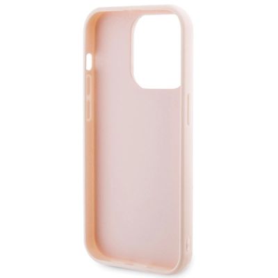 7. Karl Lagerfeld 3D Rubber Glitter Logo case for iPhone 15 Pro Max - pink