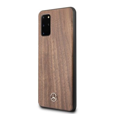 2. Mercedes Wood Line Walnut Case for Samsung Galaxy S20+ - Brown