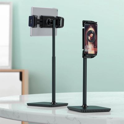 10. Acefast telescopic phone and tablet holder (135-230mm wide) for the desk 360 ° black (E4 black)