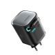 2. Joyroom JR-TCL02 65W USB-A USB-C GaN charger with built-in USB-C cable - black