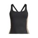 CASALL Women's Shaped Block Built in Bra Tank Black