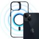 6. 3mk Satin Armor MagCase with MagSafe for iPhone 13 / 14 - Transparent with Black Frame