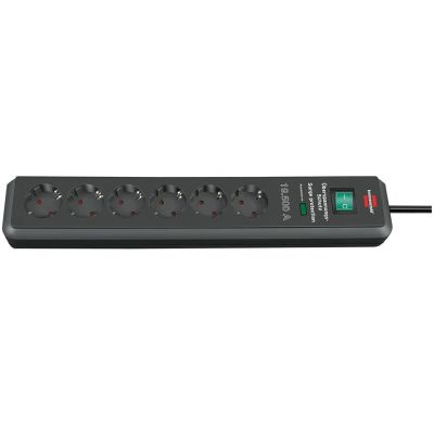 Brennenstuhl ?SS Secure-Tec 6-fach, 19.500 A, anthrazite, 2m