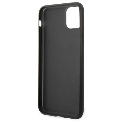 6. Karl Lagerfeld Saffiano Karl&Choupette Head Case for iPhone 11 Pro Max - Black