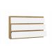 2. M6 MALWA CHEST OF DRAWERS 120CM 6 DRAWERS ART/WHITE SET