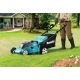 18. Makita DLM480Z Lawn Mower Push-Type Lawn Mower Battery Black, Turquoise