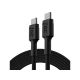 GREEN CELL CABLE KABGC29 GC POWERSTREAM USB-C - USB-C 200CM, POWER DELIVERY 60W, ULTRA CHARGE, QC 3.0