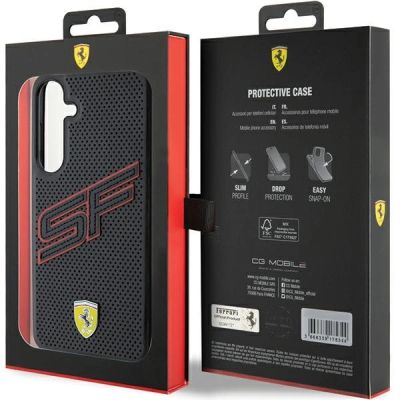 8. Ferrari Big SF Perforated case for Samsung Galaxy S24 - black