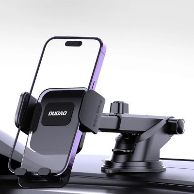 12. Dudao F8Max+ car holder for dashboard or windshield - black