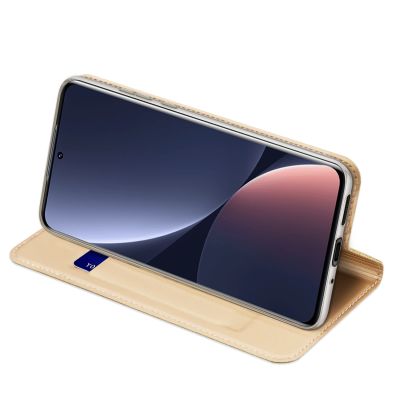 6. Dux Ducis Skin Pro Holster Cover Flip Cover for Xiaomi 12 Pro gold