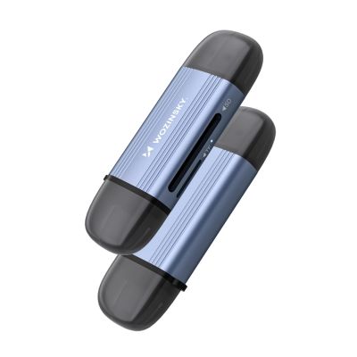 6. Wozinsky WCR-5G Memory Card Reader for SD and microSD USB-A 3.0 / USB-C 3.0 Aluminum - Gray