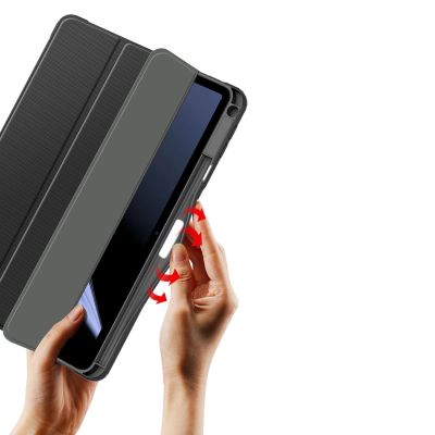 20. Dux Ducis Toby Armored Flip Smart Case for Oppo Pad with Stylus Holder Black