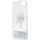 7. Karl Lagerfeld KLHCI8LNKHCH iPhone 7/8/ SE 2020/2022 silver/silver hardcase Glitter Karl Head