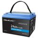 8. Qoltec LiFePO4 Lithium Iron Phosphate Battery | 12.8V | 24Ah | 307.2Wh | BMS