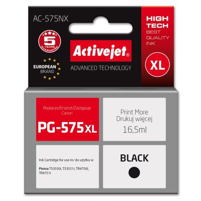 Activejet AC-575NX Ink (Canon PG-575XL replacement; Supreme; 16.5 ml; black)