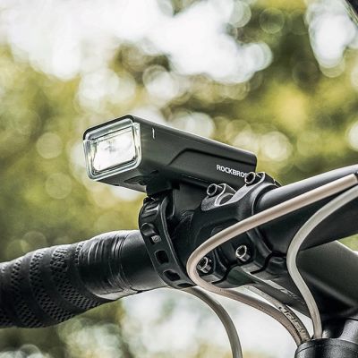 3. Rockbros 24510003001 Front Bike Light 260 lm + USB-C - USB-A Cable - Black