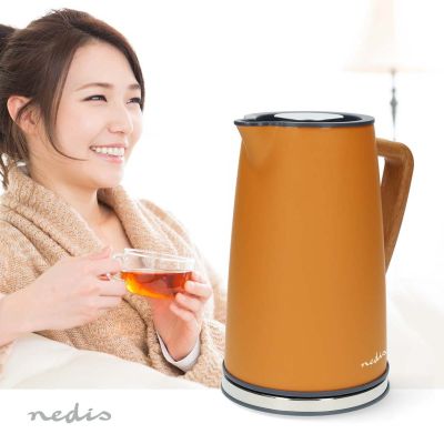 2. Nedis KAWK510EYW 1.7 L Electric Kettle, Orange