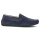 Men's leather moccasins, navy blue, Filippo MP923