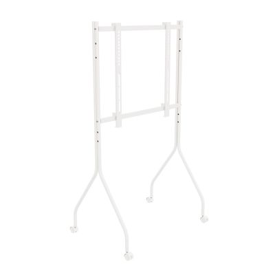 10. MACLEAN TV STAND / TROLLEY FOR MACLEAN TV, ON WHEELS, 37-80", MAX. LOAD 50KG, MAX. VESA 600X400, WHITE, MC-180