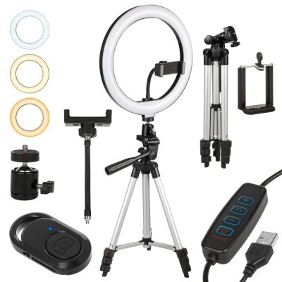 19. MACLEAN RING LAMP 10" LED12W FOR SELFIE WITH TRIPOD MCE610