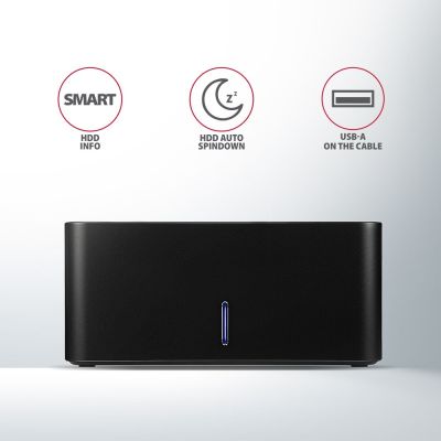 6. Axagon ADSA-SN hard drive docking station, USB 3.2 Gen 1 (3.1 Gen 1) Type-A, Black